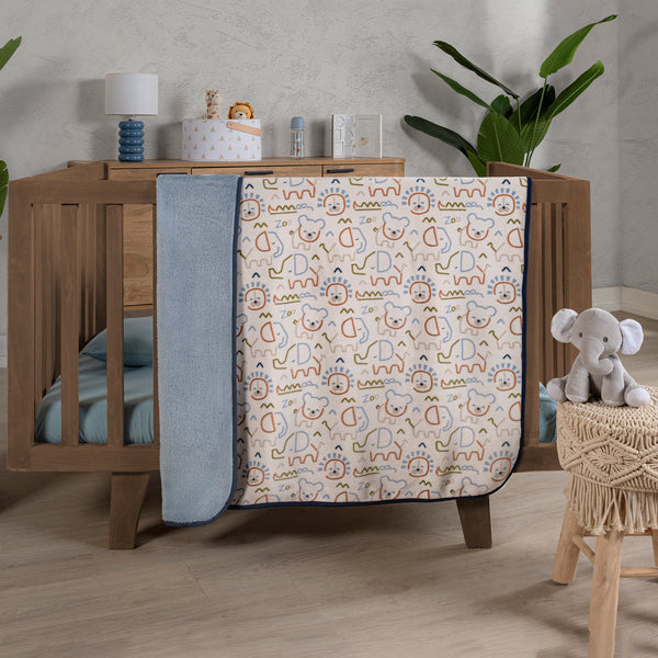 Cobertor Baby Siberia Mini Zoo CARRIOLA