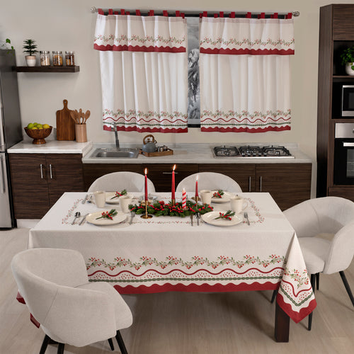 Cortinas De Cocina Dulce Navidad C