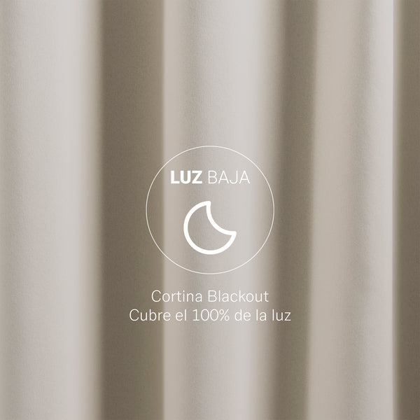 Cortinas Blackout Catania Beige
