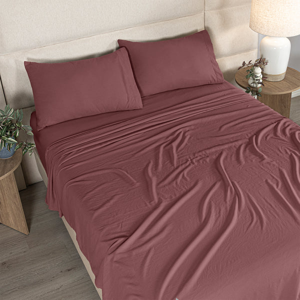 Sábanas Viasoft Washed Blush