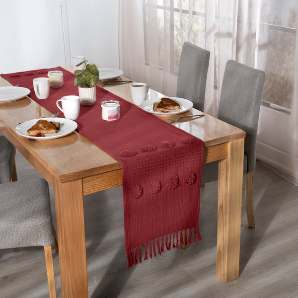 Camino De Mesa Mumbai Rojo MED