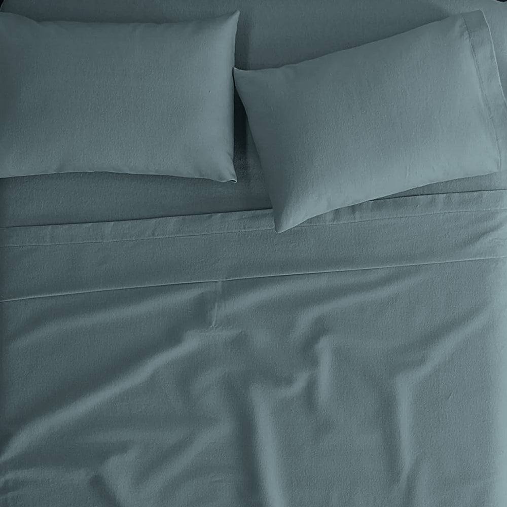 SÁBANAS FRANELA CELESTE KS