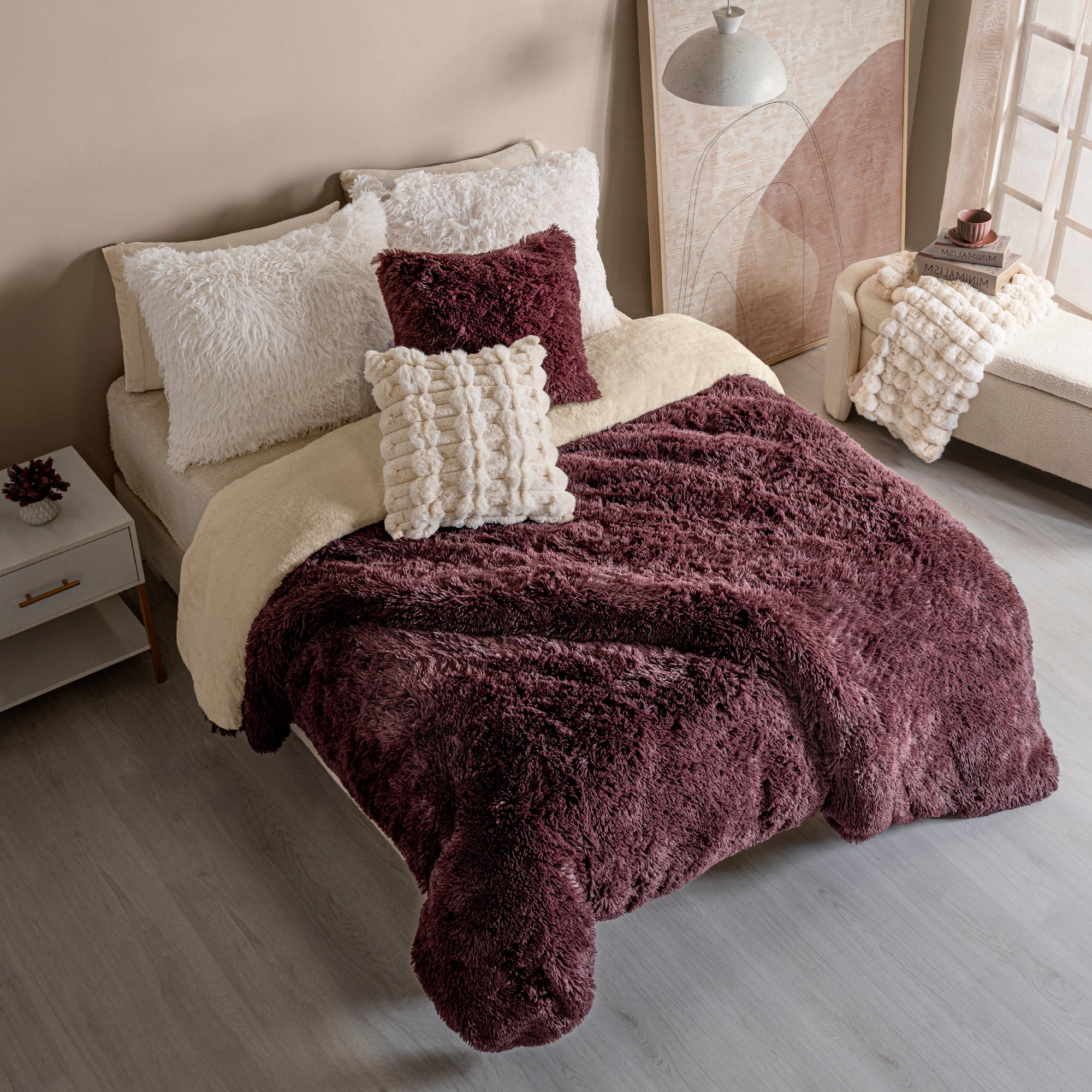 Funda De Duvet Everest Burgundy KING SIZE XL