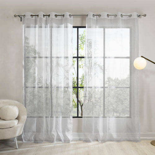 Cortinas Viena Argolla Blanco LARGA