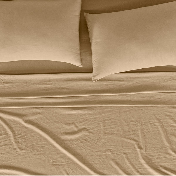 Sábanas Viasoft Washed Toffee